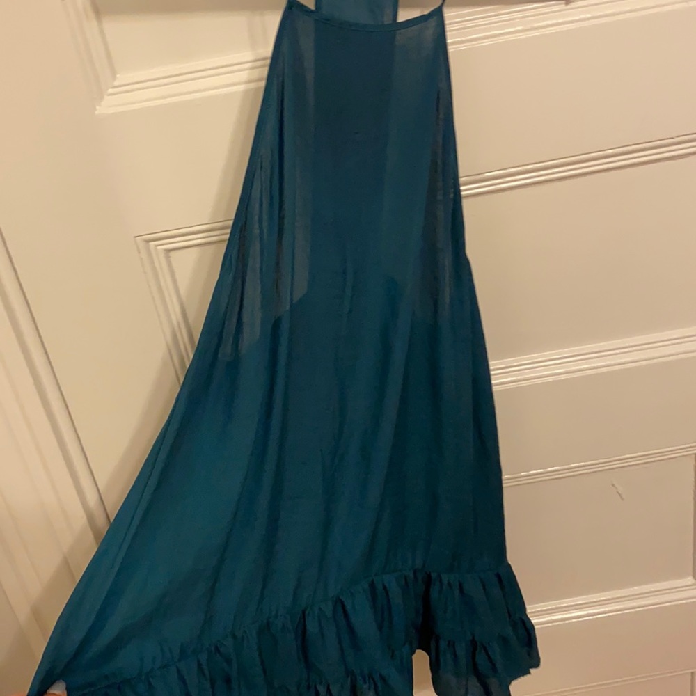 XS teal intimately free people slip dress